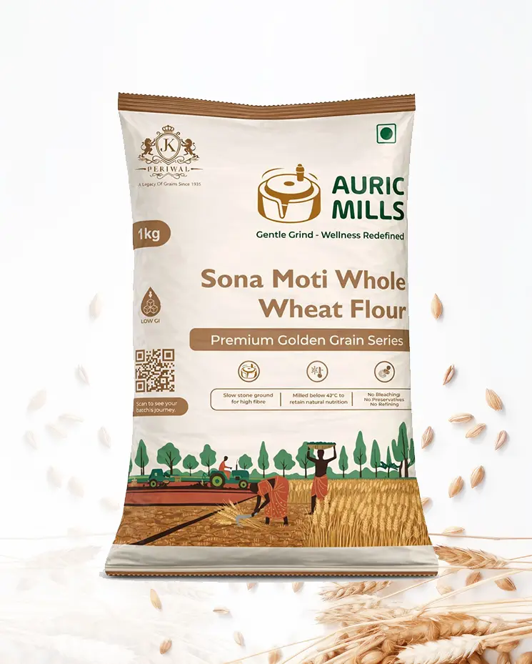 Sona Moti Whole Wheat Flour (1 Kg)